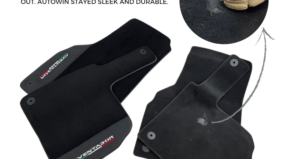 AutoWin Floor Mats vs. OEM Lamborghini Original