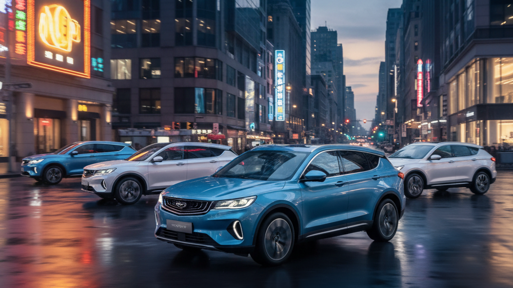 Editorial, photo-realistic HERO for an automotive daily news article titled "Geely Starray EM-i PHEV SUV Pricing Announced for Australia – Daily Car N