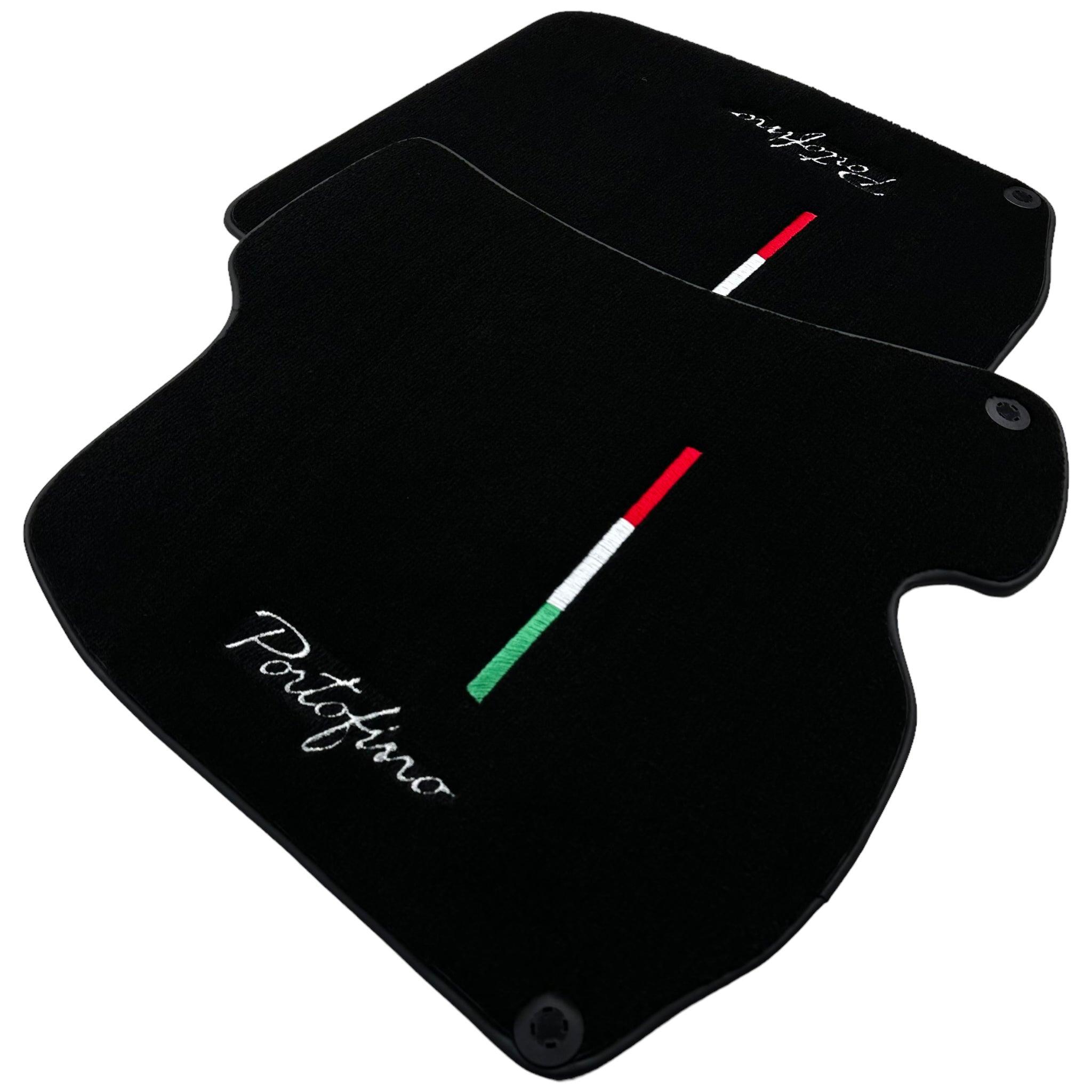Black Floor Mats for Ferrari Portofino (2018-2023) Italian Edition - AutoWin