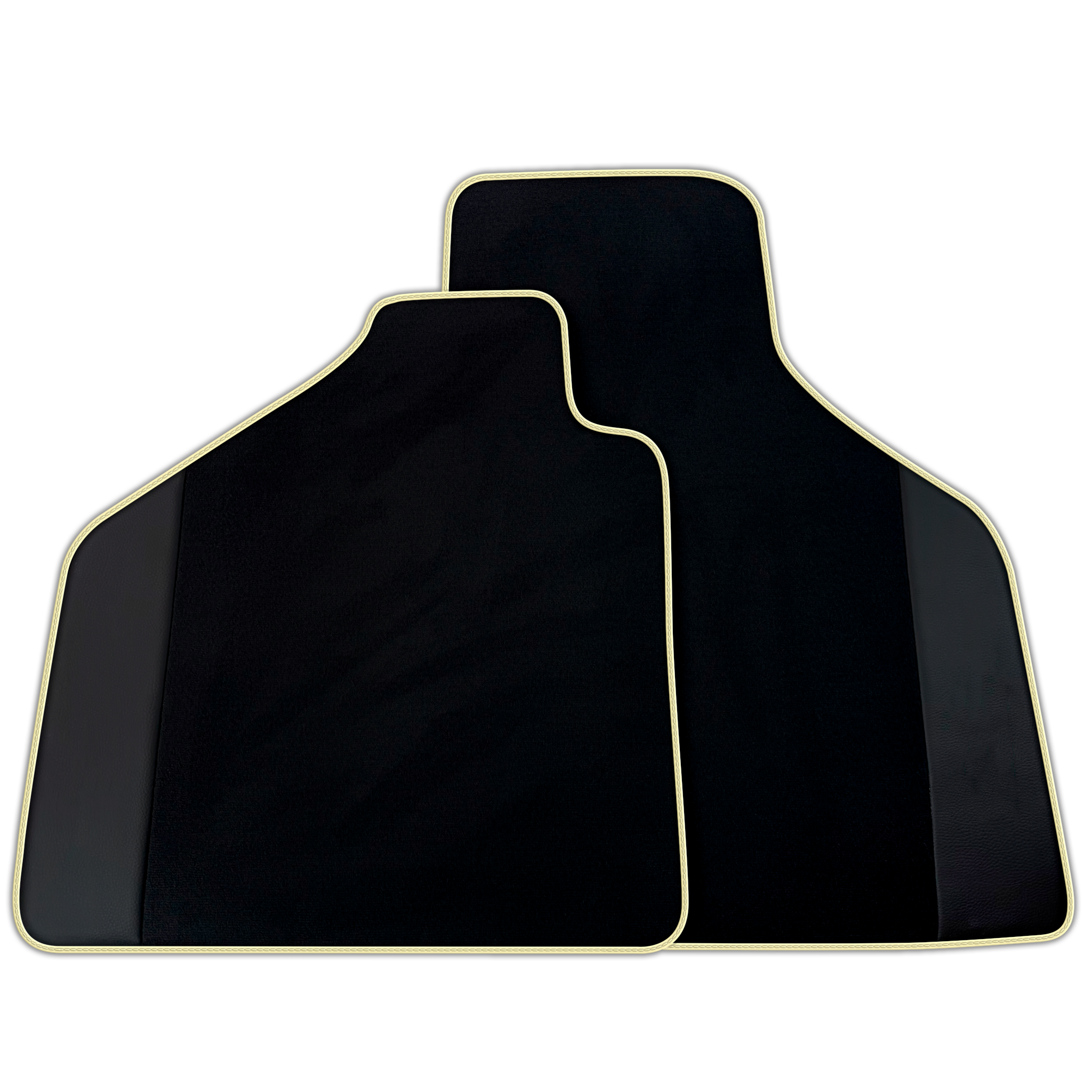 Black Floor Mats for Lamborghini Diablo (1990-2001) with Leather | Various Trim Colors Option