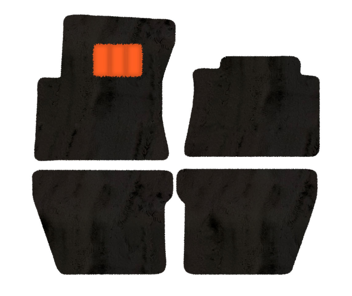 Genuine Light Green Sheepskin Floor Mats Bentley Mulsanne (2010-2020) - ER56 Design