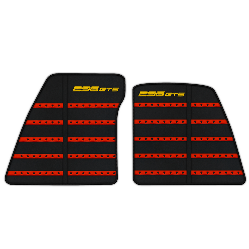 Leather Floor Mats with Daytona Design for Ferrari 296 GTS (2022-2025)