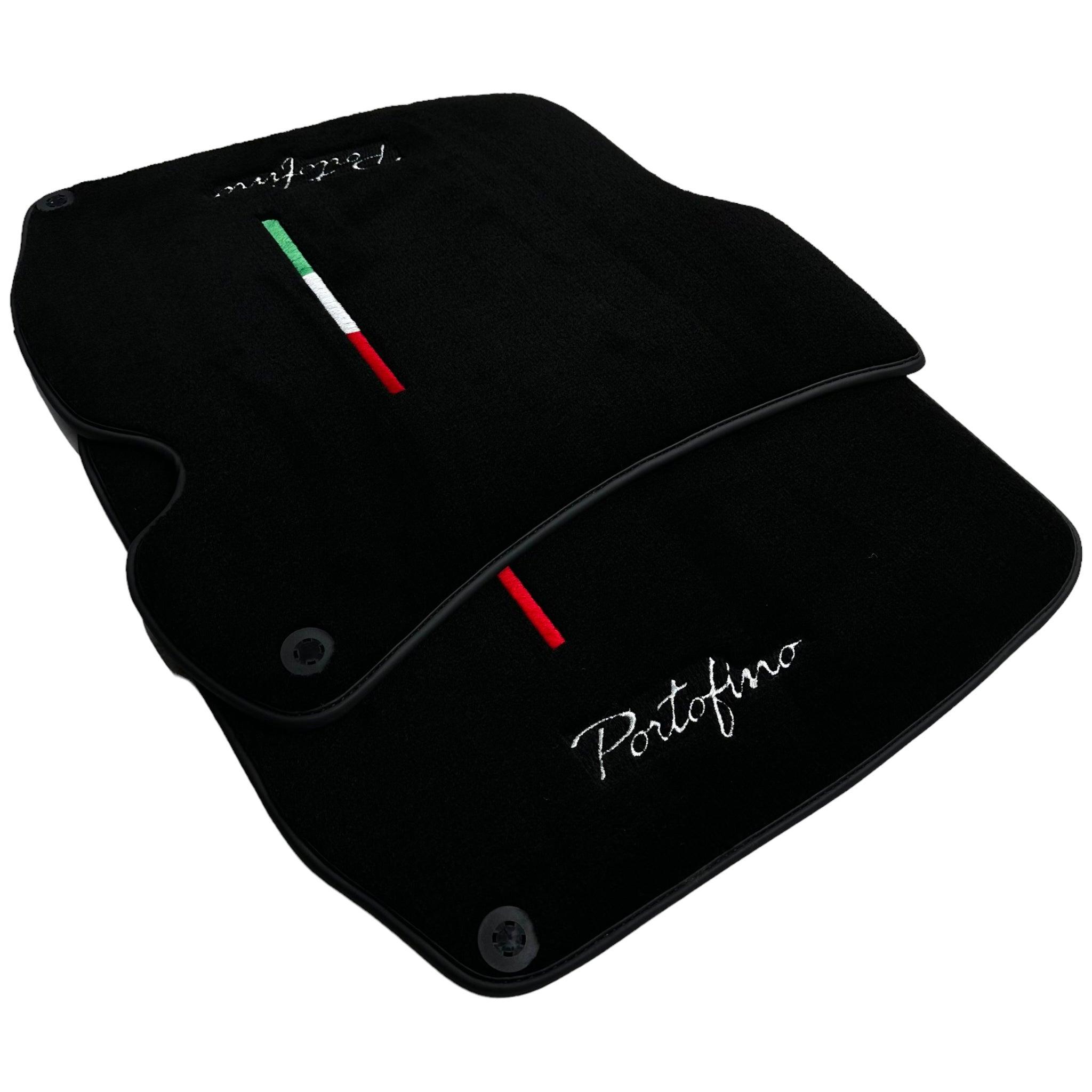 Black Floor Mats for Ferrari Portofino (2018-2023) Italian Edition - AutoWin