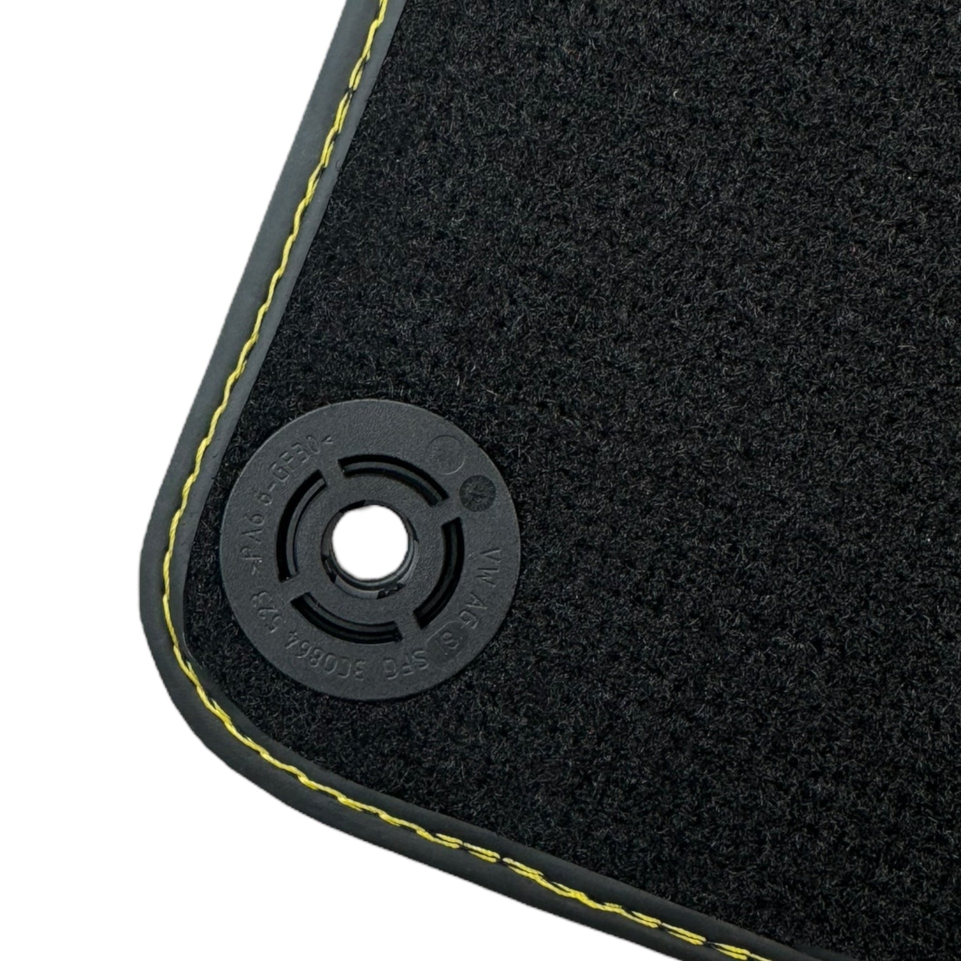 Floor Mats for Lamborghini Huracan Leather Yellow Stitching
