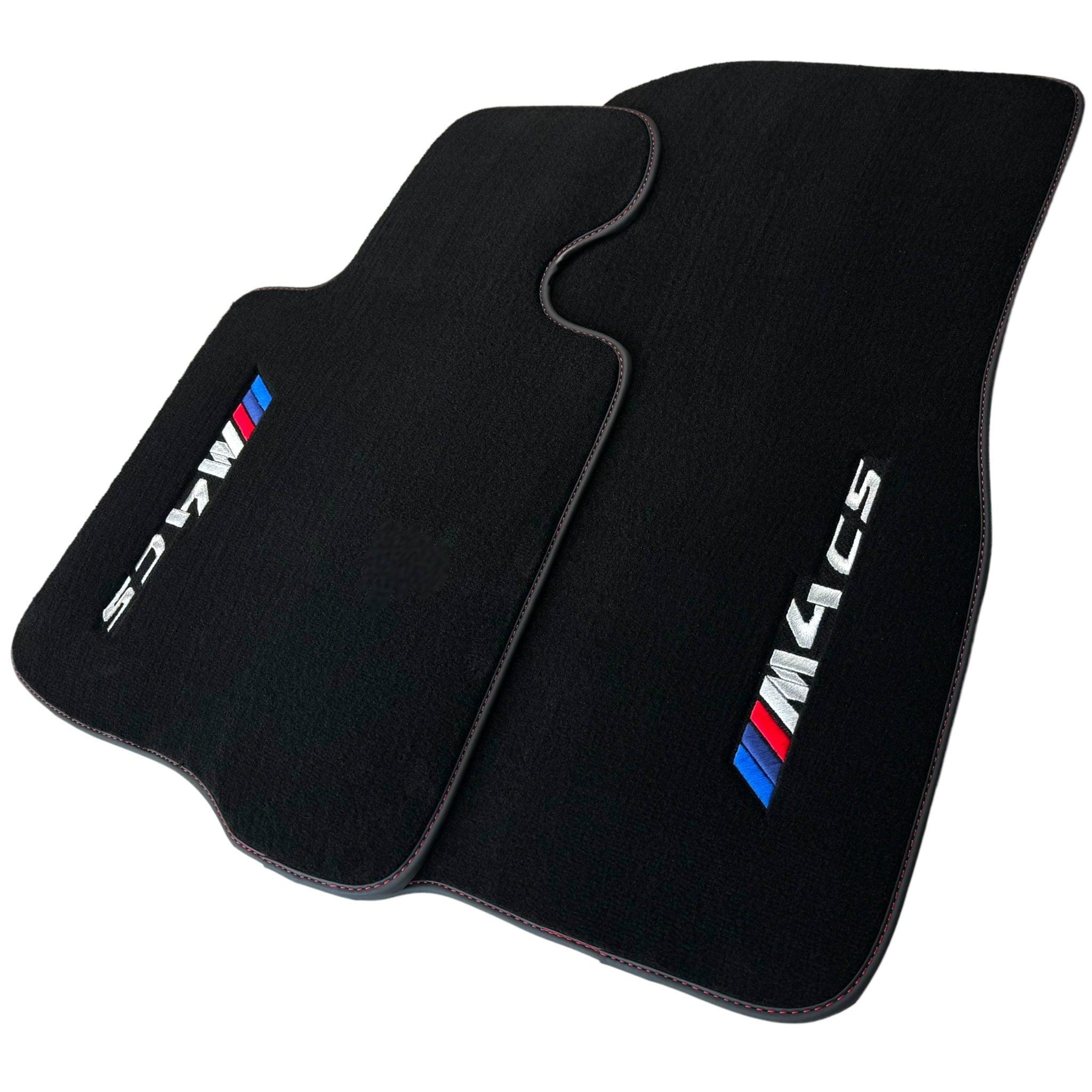 Black Floor Mats for BMW M4 CS G82 Coupe (2021-2025) - AutoWin