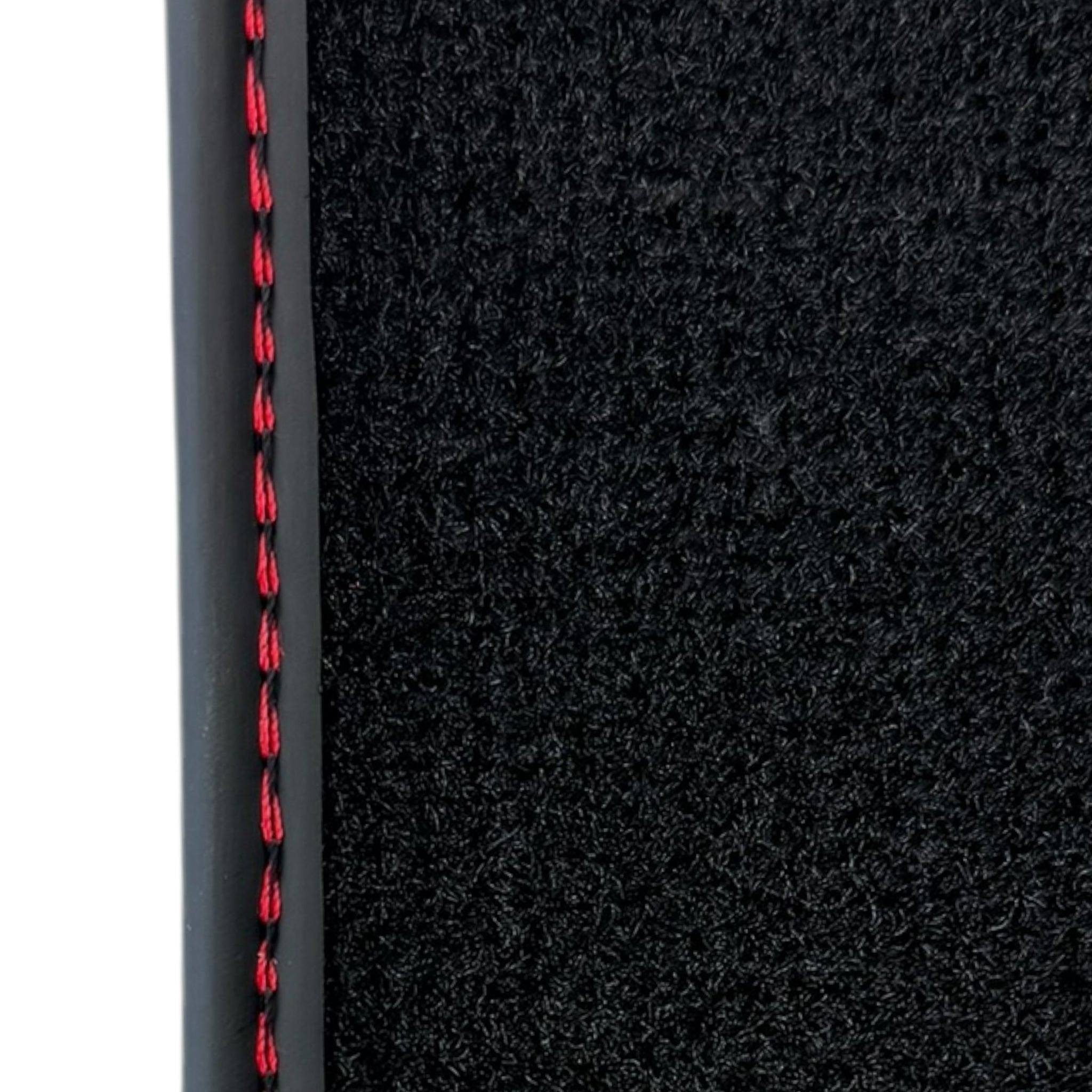 Black Floor Mats for Porsche 911 - 992 GTS (2019-2024) with Leather - AutoWin