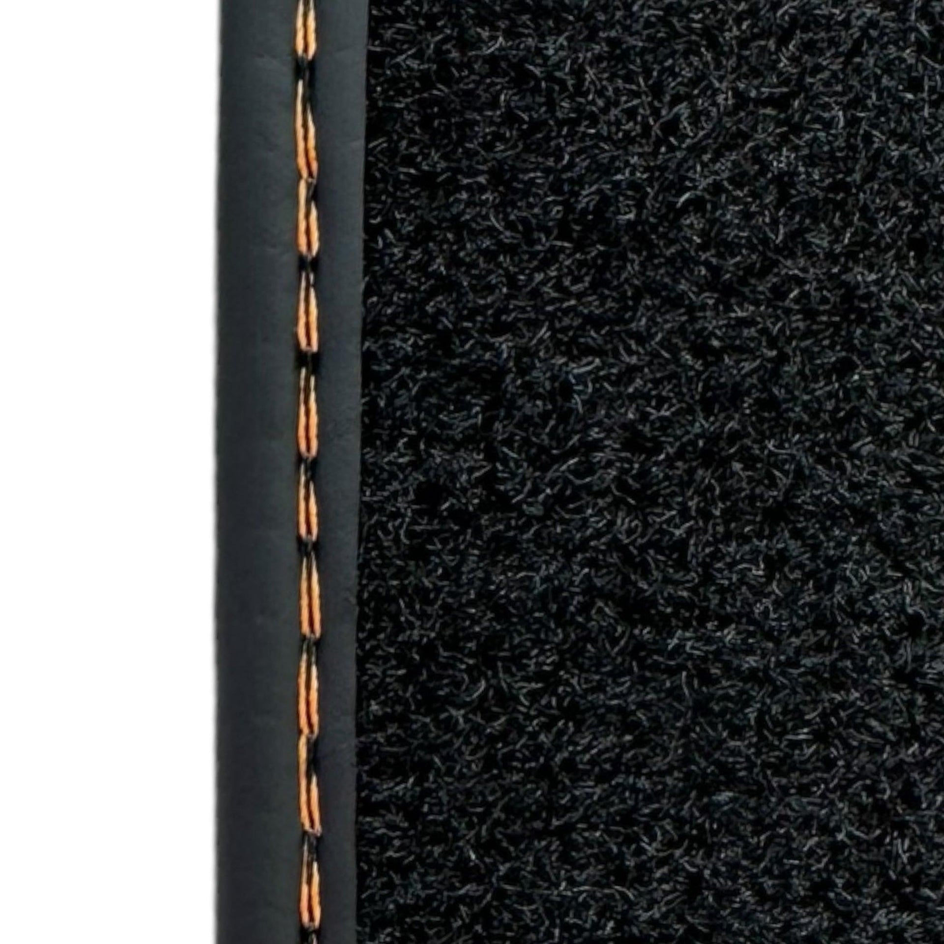 Customizable Black Floor Mats for Lamborghini Urus with Yellow Leather - AutoWin