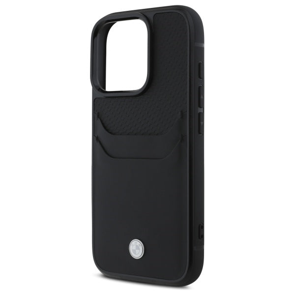 Black BMW Sign Leather Card Slot Hardcase
