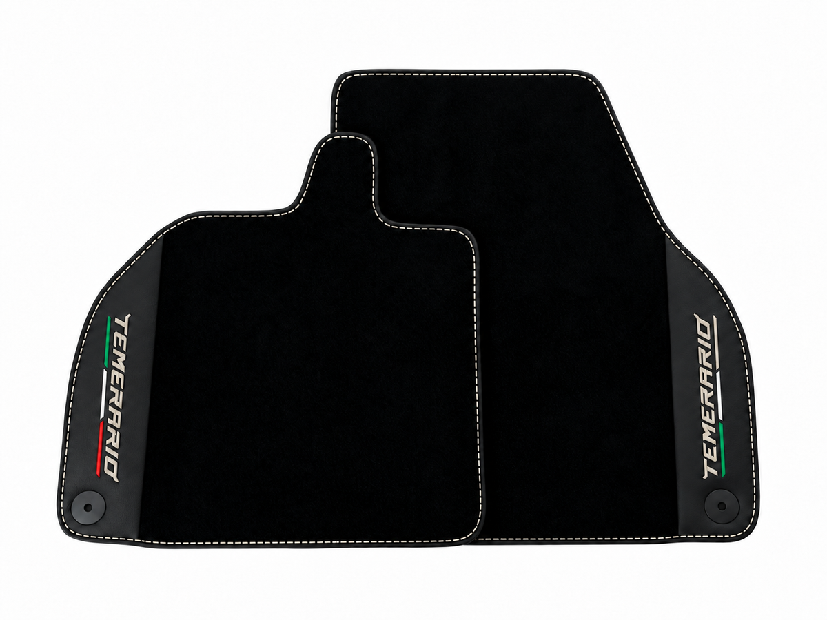 Orange Edition Leather Floor Mats for Lamborghini Temerario (2025-2026)