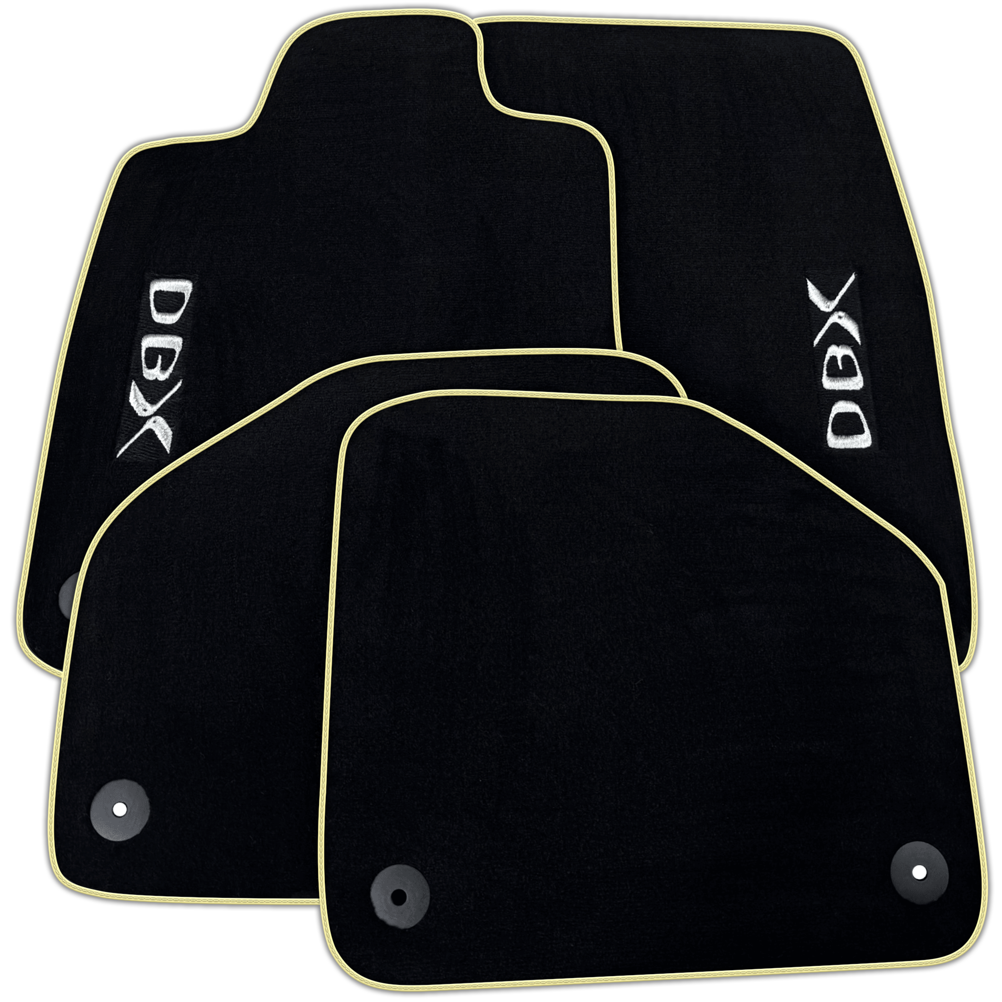 Black Floor Mats for Aston Martin DBX (2020–2023)