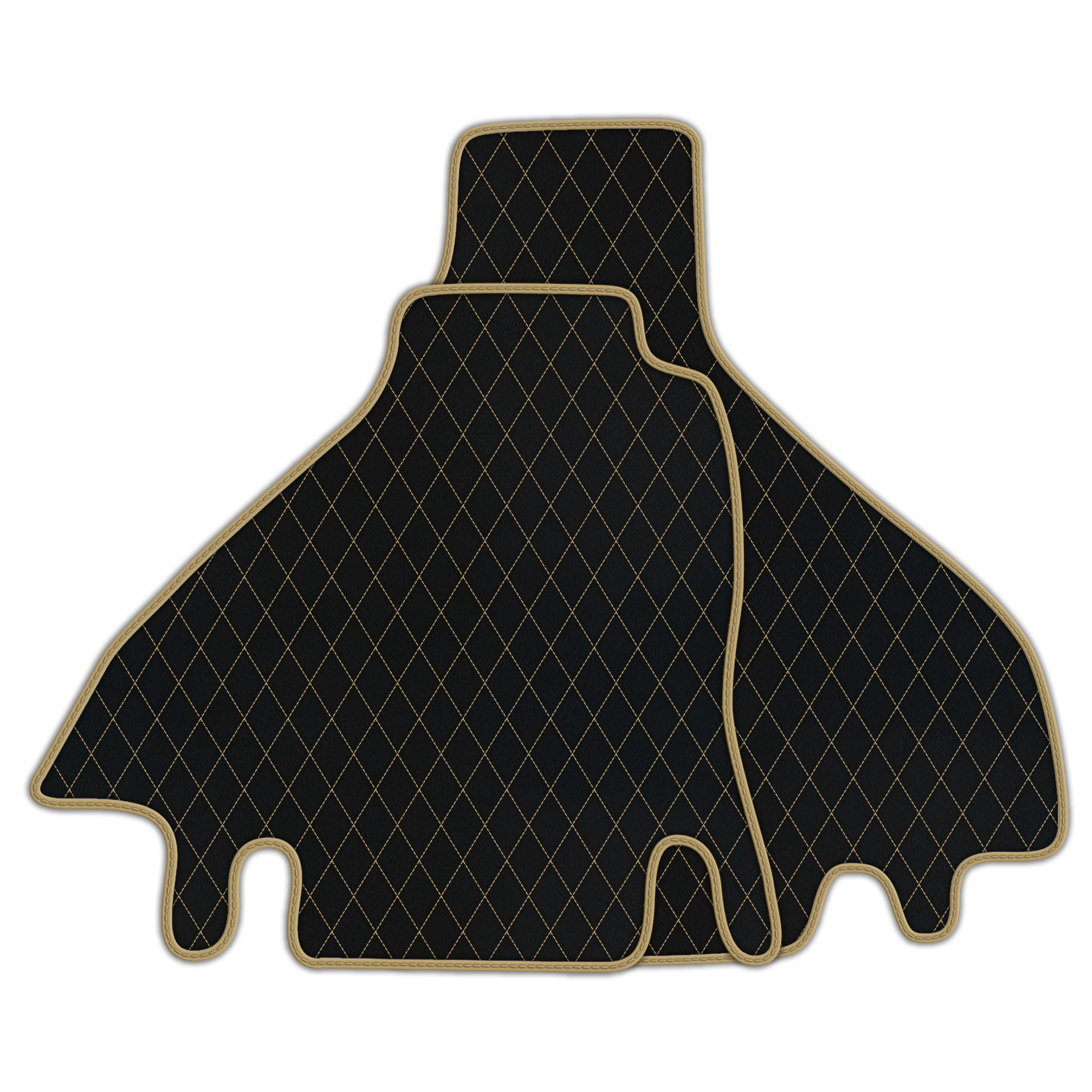 Premium Black Leather Floor Mats for Ferrari 512 TR (1992-1994)