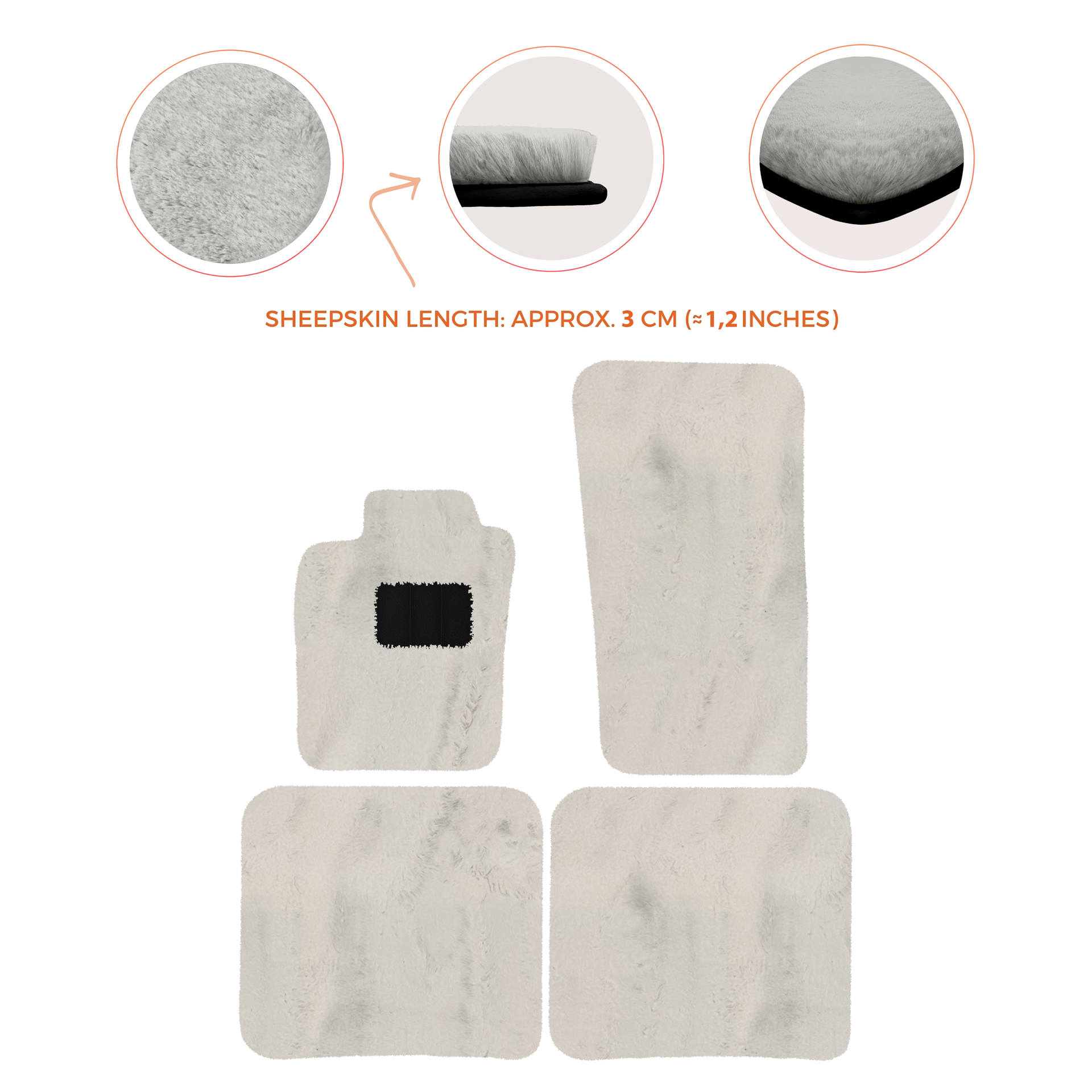 Premium Sheepskin Floor Mats for Bentley Bentayga (2015-2023)