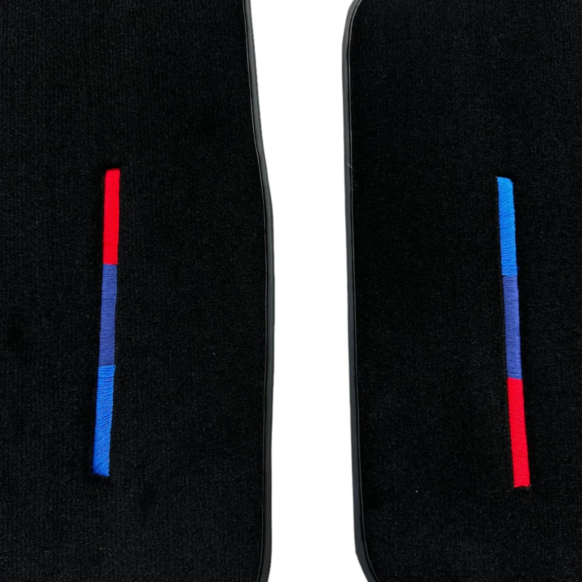 Black Floor Mats For BMW Z4 Series E89 With Color Stripes Tailored Set Perfect Fit - AutoWin