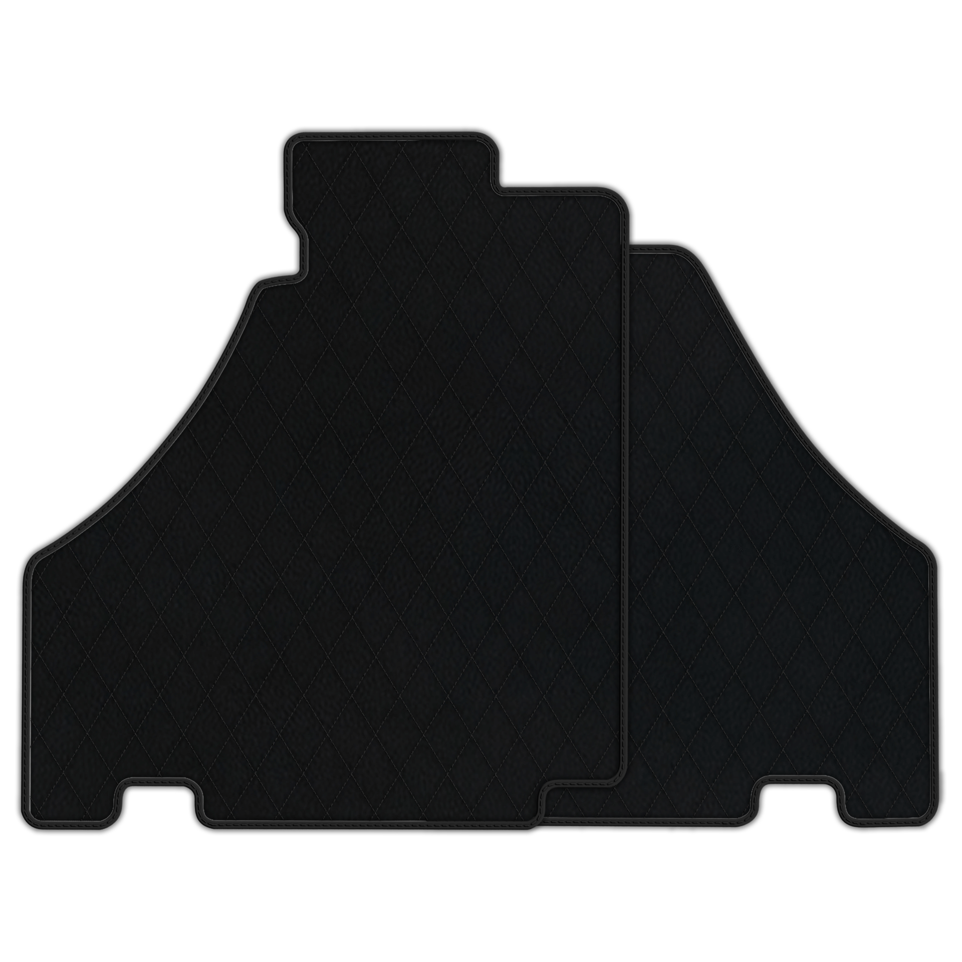 Premium Black Leather Floor Mats for Ferrari 360 (1999-2005)