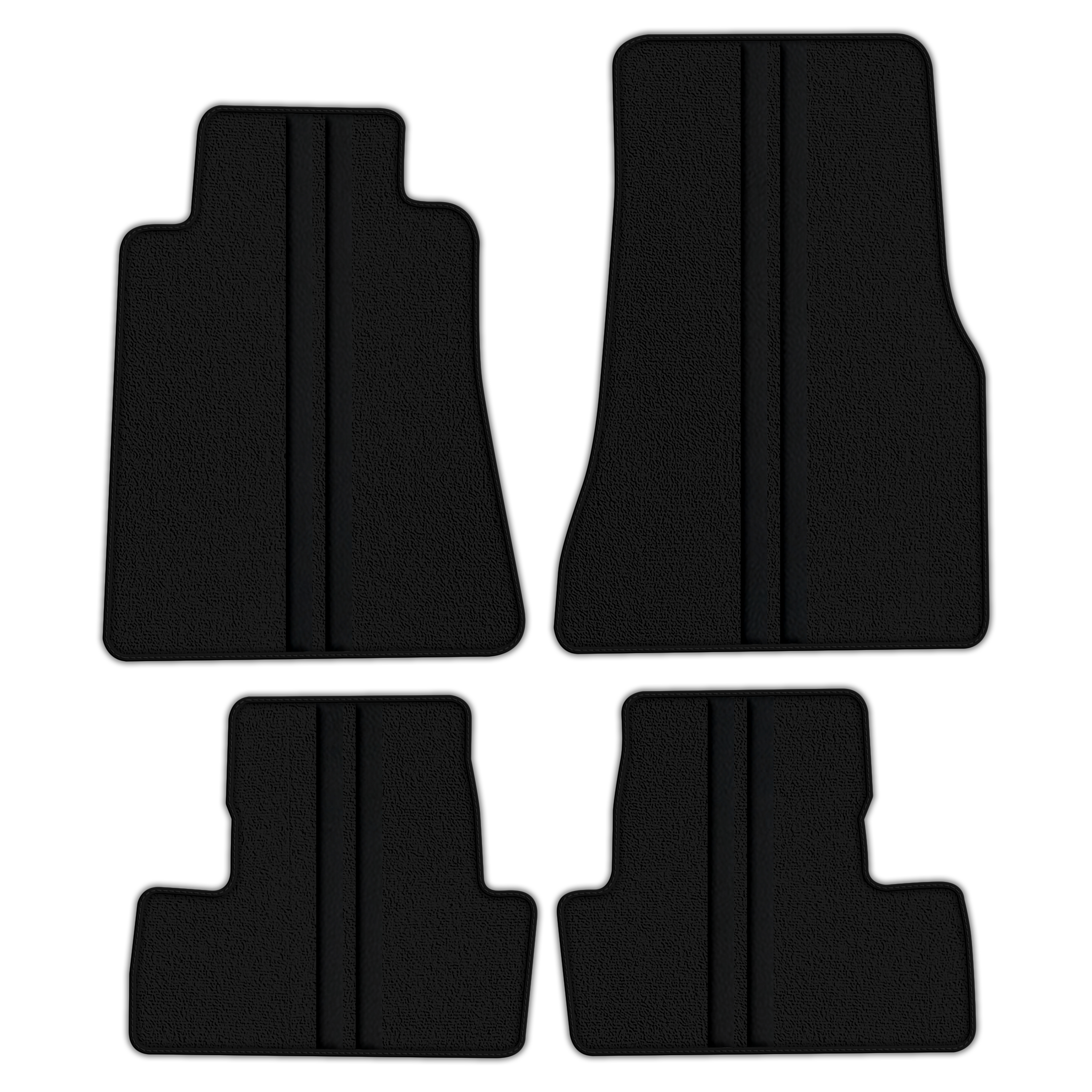 Premium Black Leather Line Floor Mats for Nissan GT-R (2009-2023)