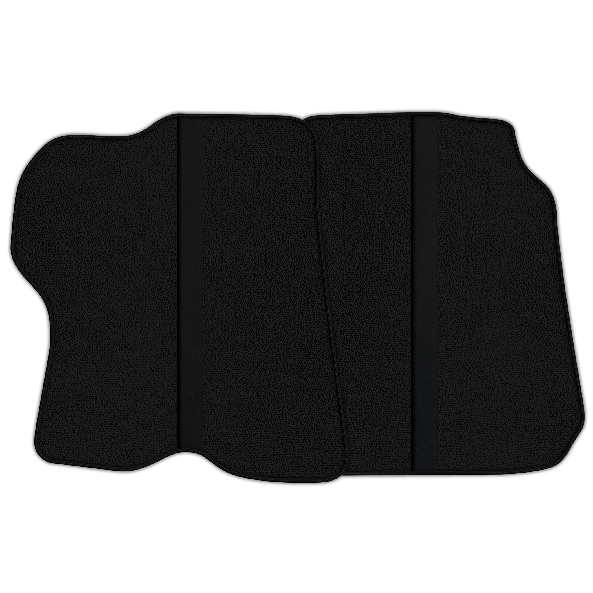 Black Floor Mats with Leather Line for Ferrari GTC4 Lusso (2016-2023) - Various Colors