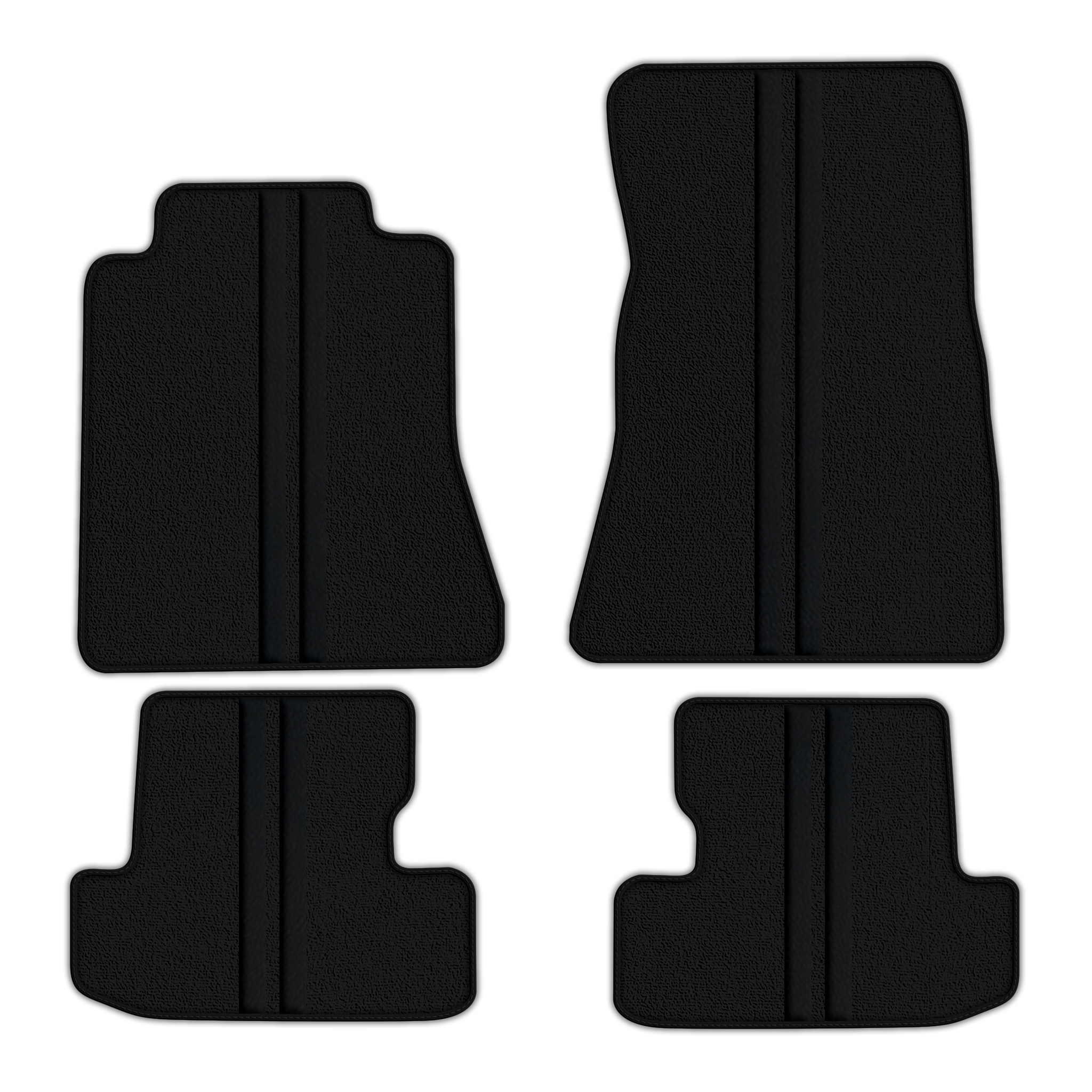 Black Floor Mats for Ford Mustang V FL (2011-2014) - Stylish