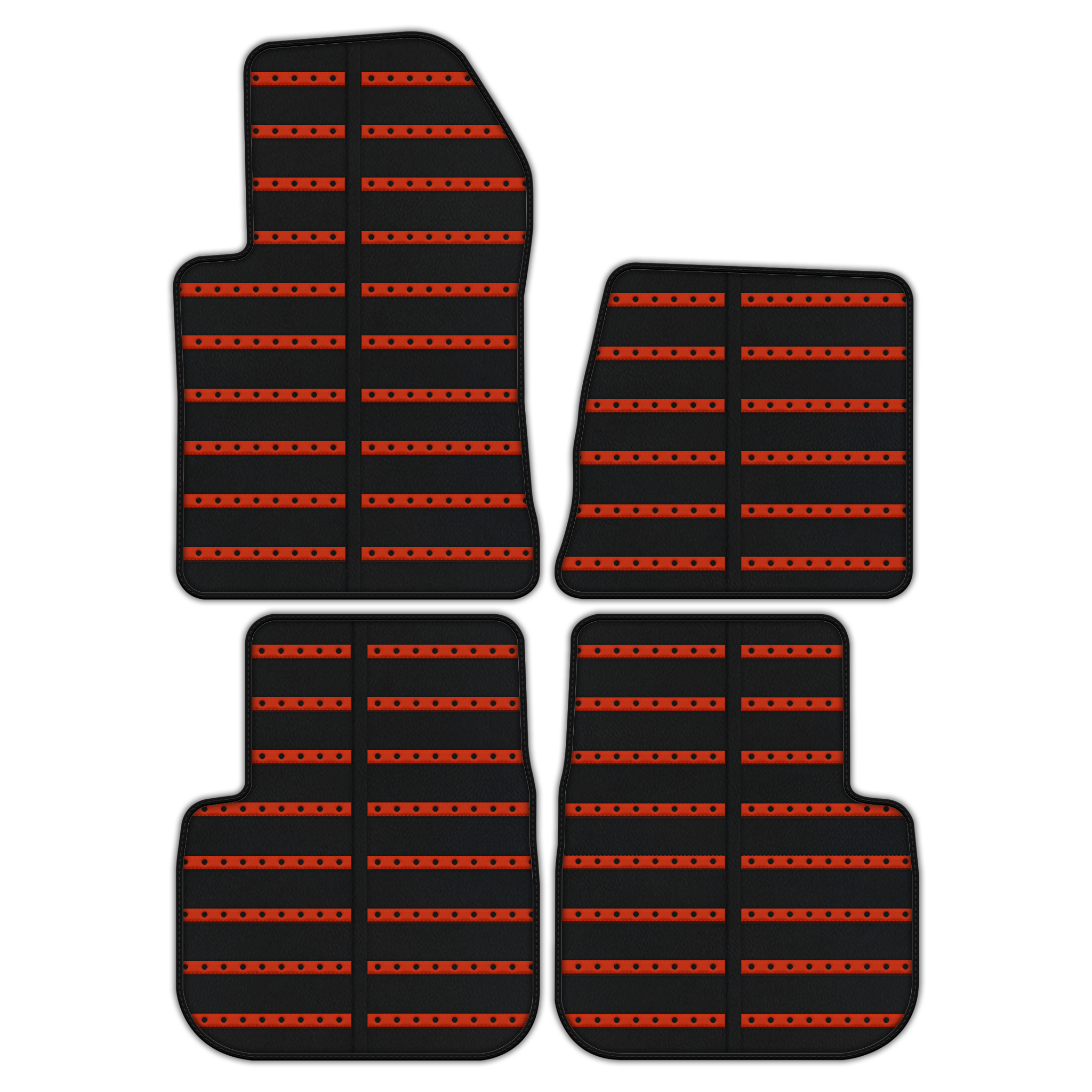Leather Floor Mats with Daytona Design for Ferrari 612 Scaglietti (2005-2011)