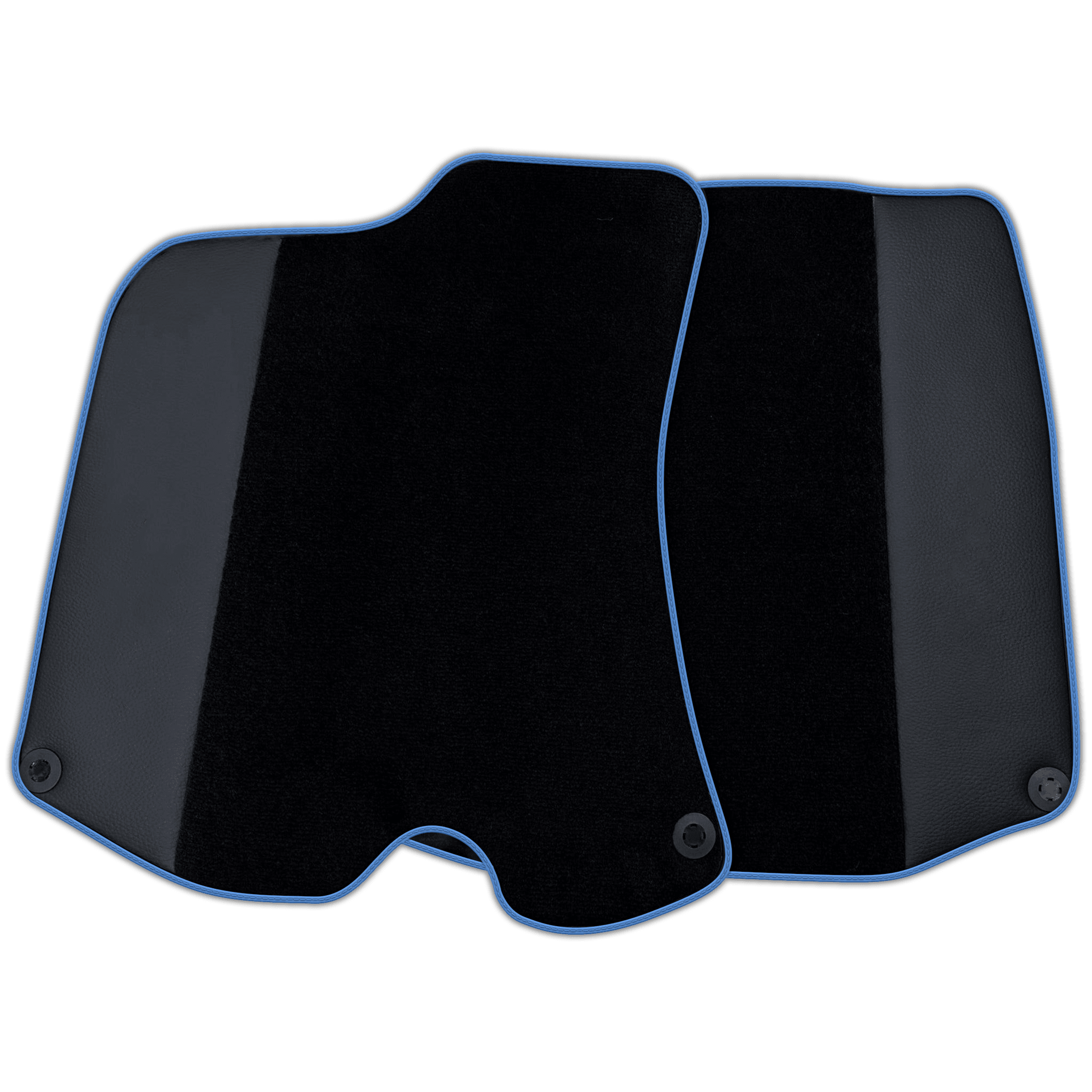 Custom Black Floor Mats For Ferrari Portofino (2018-2023) With Leather