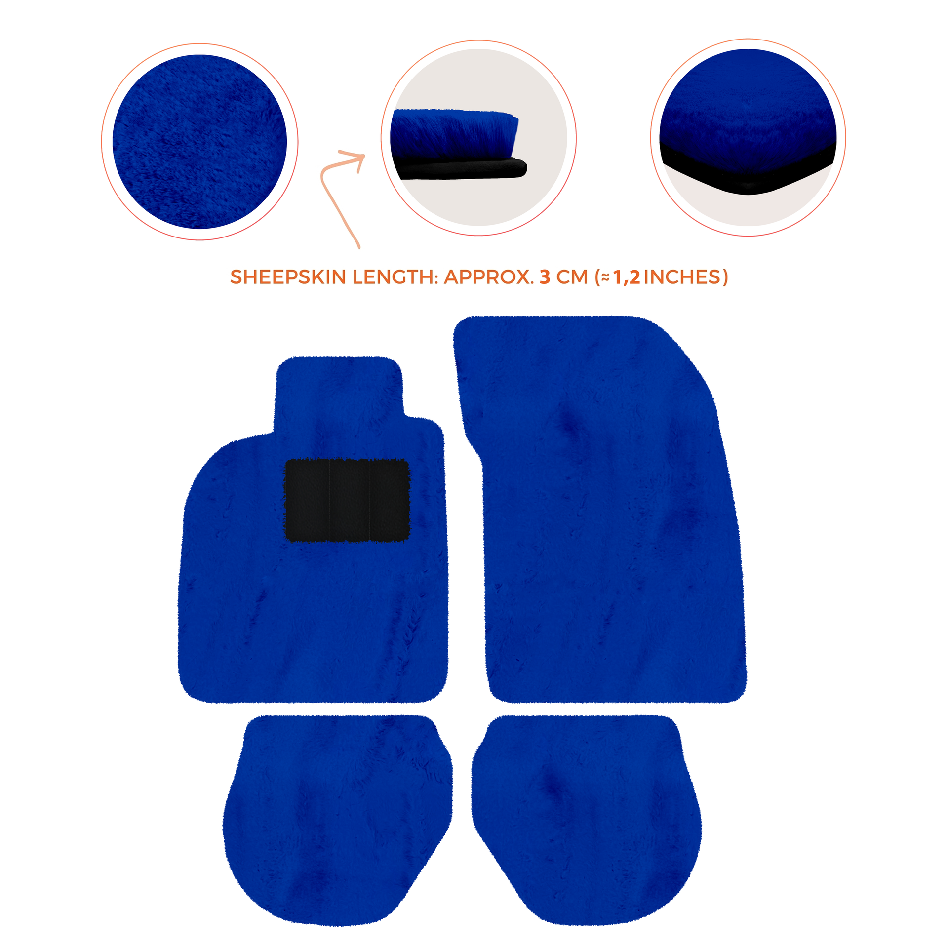 Black Floor Mats for Porsche 911 - 993 (1994-1998) - AutoWin