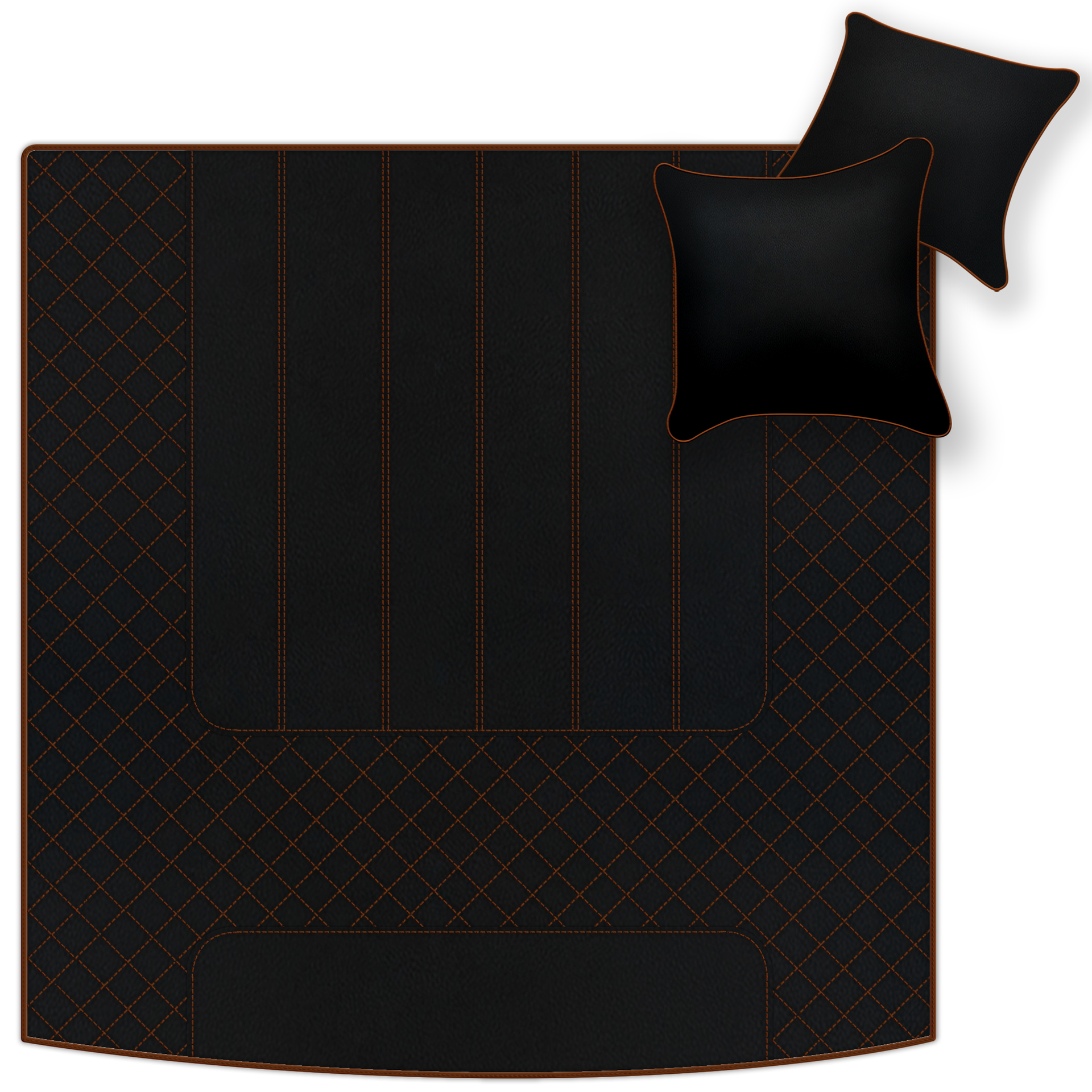 Grey Floor Mats For Bentley Mulsanne (2010-2020) with Leather - AutoWin