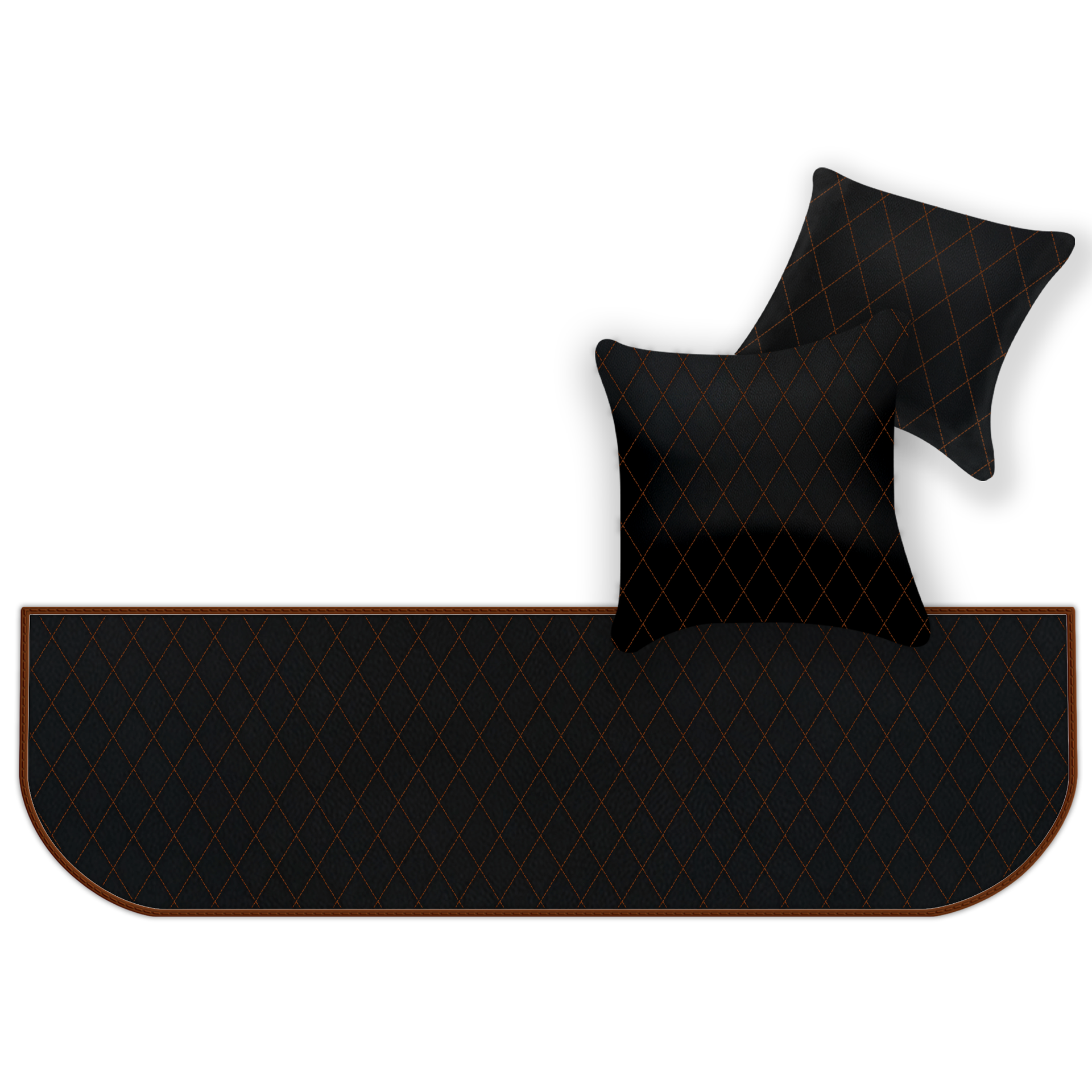 Customizable Floor Mats From Carpet With Leather for Ferrari 550 Maranello (1996-2002) - AutoWin