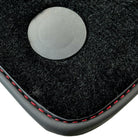 Black Floor Mats for Mercedes Benz C-Class W205 Sedan with Carbon Fiber | AutoWin Edition - AutoWin