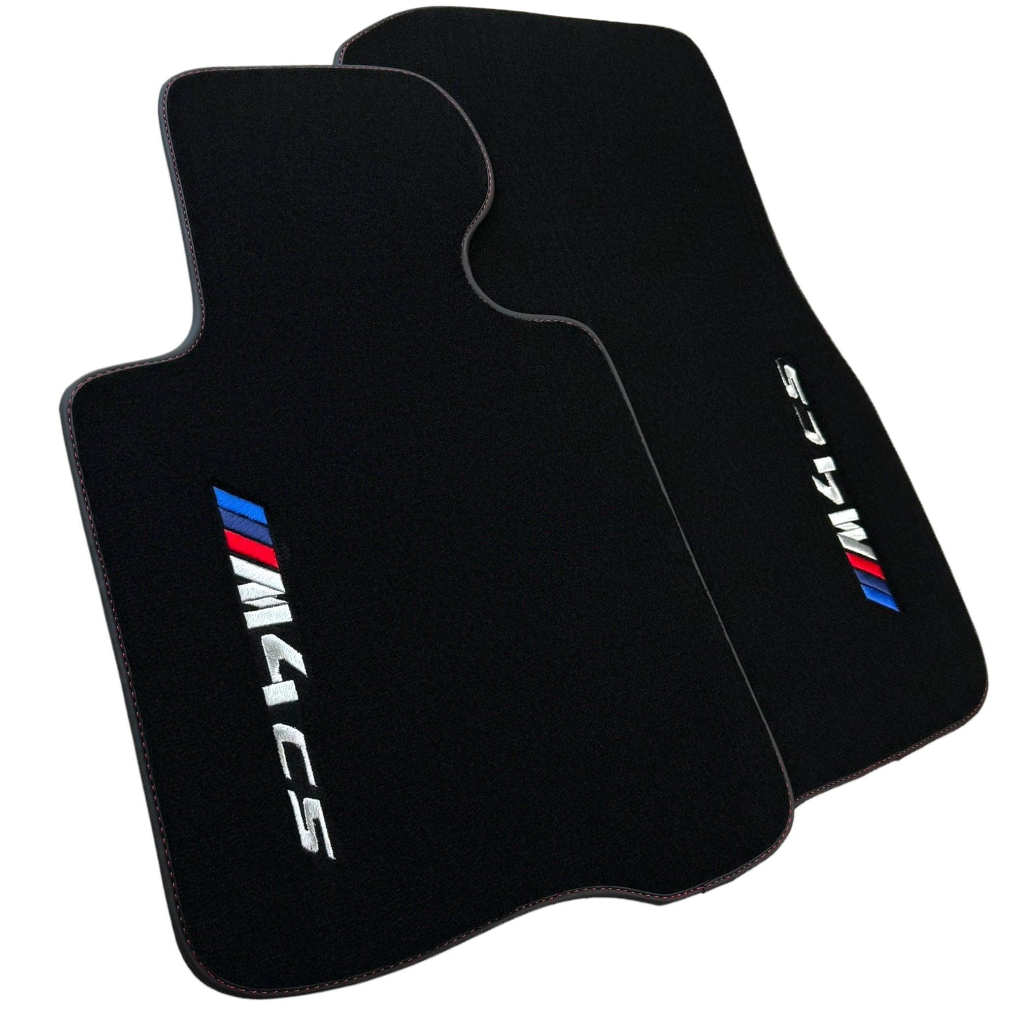 Black Floor Mats for BMW M4 CS G82 Coupe (2021-2025) - AutoWin