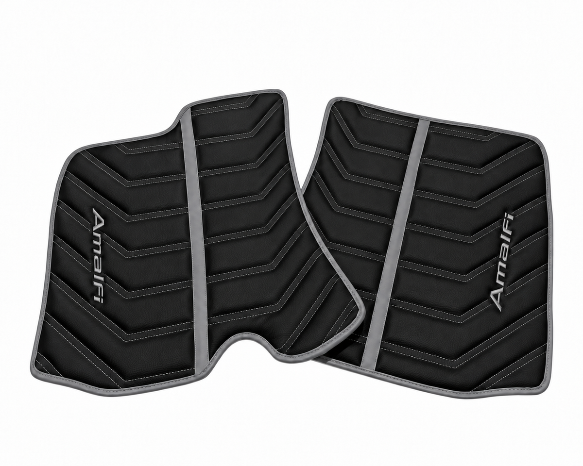 Customizable Leather Trunk Floor Mats with Single Diamond Pattern for Ferrari Roma (2021-2027)