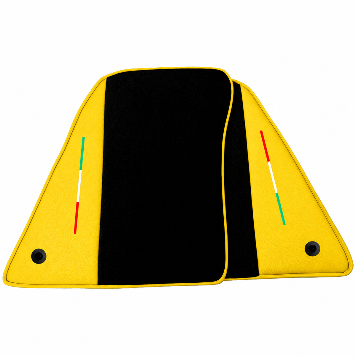 Black Leather Floor Mats Daytona Pattern for Ferrari 849 Testarossa (2026-2027)