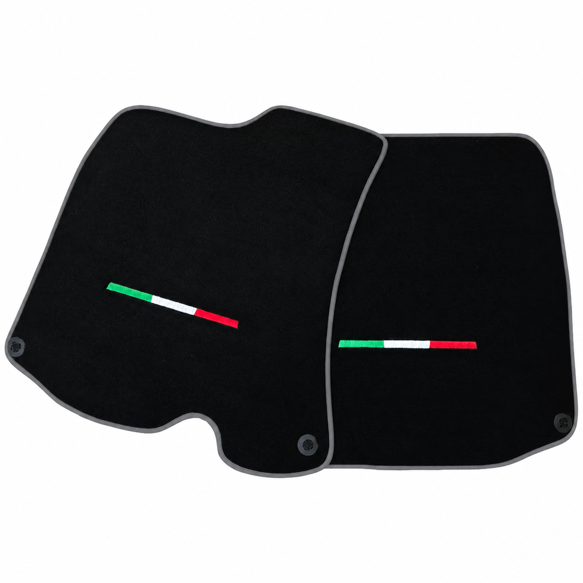 Black Floor Mats For Ferrari Roma (2021-2027) with Leather and Beige Trim
