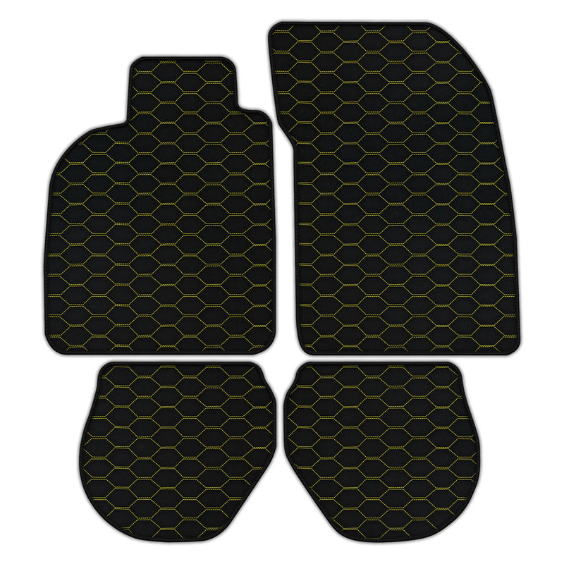 Customizable Leather Floor Mats with Divario Pattern for Porsche 911 - 993 (1994-1998)