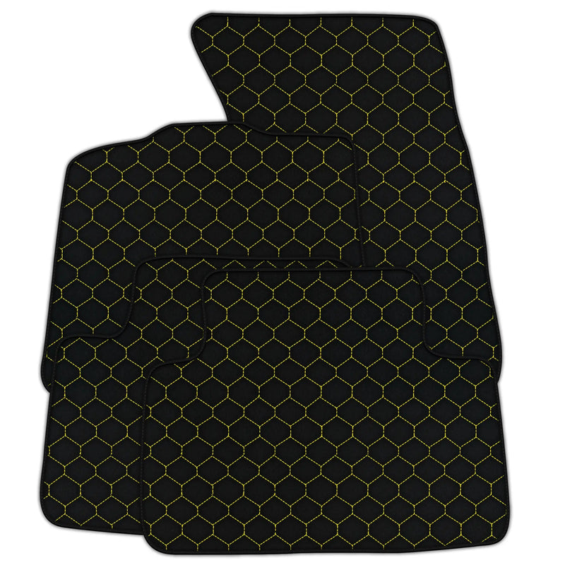 Customizable Leather Floor Mats with Hex Pattern for Porsche Macan (2014-2023)