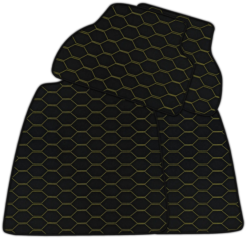 Customizable Leather Floor Mats with Divario Pattern for Audi RS 4 Avant B5 (1999-2001)