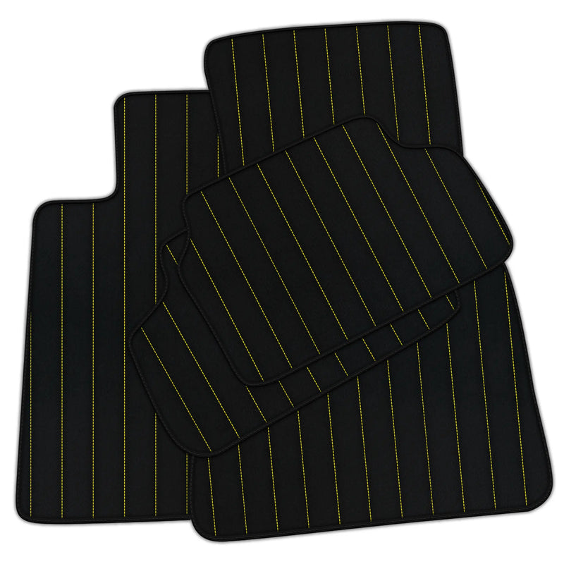 Customizable Leather Floor Mats with Line Pattern for BMW E83 SUV (2003-2010)