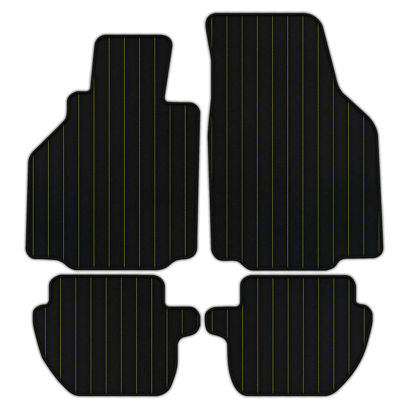 Customizable Leather Floor Mats with Line Pattern for Porsche 911 - 996 (1998-2004)