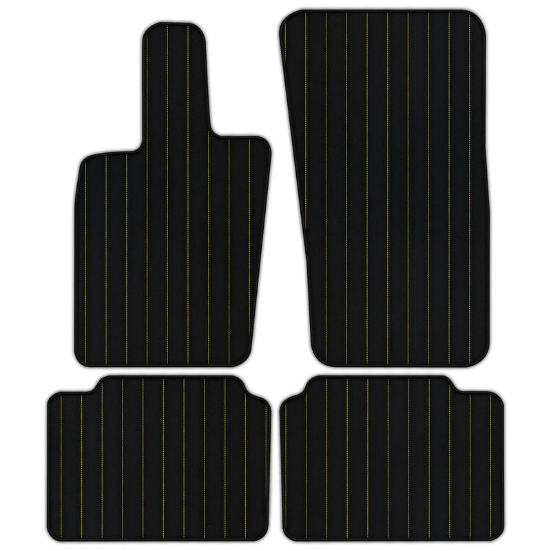 Customizable Leather Floor Mats with Line Pattern for Porsche Panamera (2017-2023)