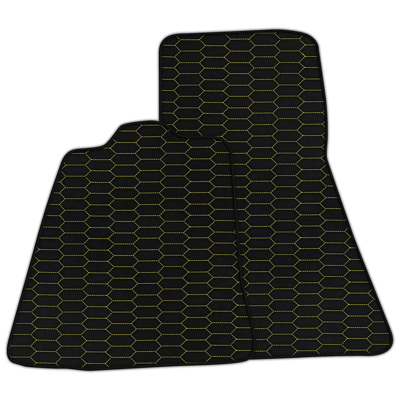 Customizable Leather Floor Mats with Raptor Hex Pattern for McLaren 750S (2023-2025)