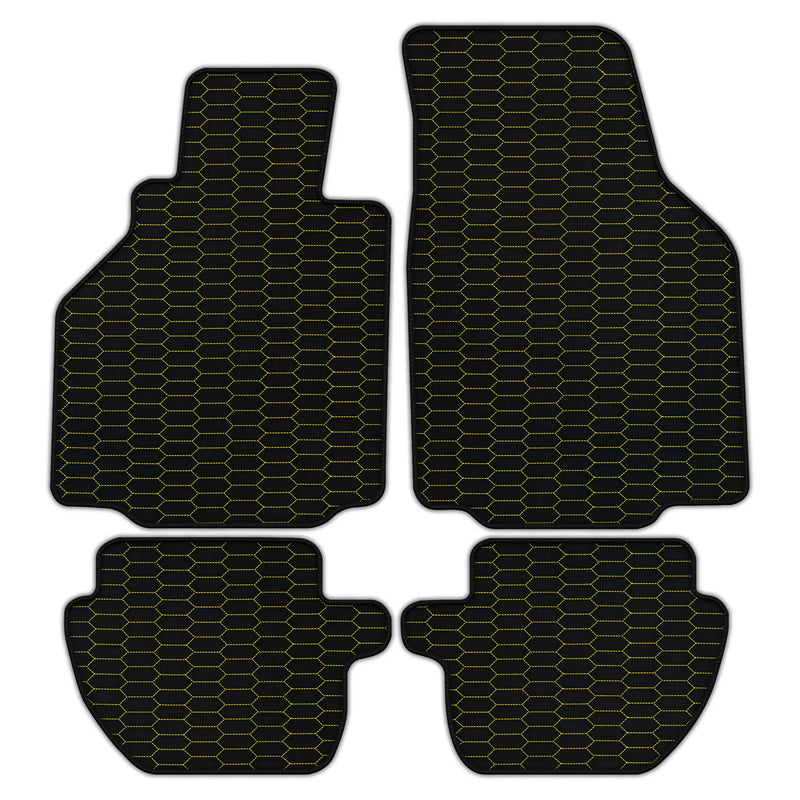 Customizable Leather Floor Mats with Raptor Hex Pattern for Porsche 911 - 996 (1998-2004)