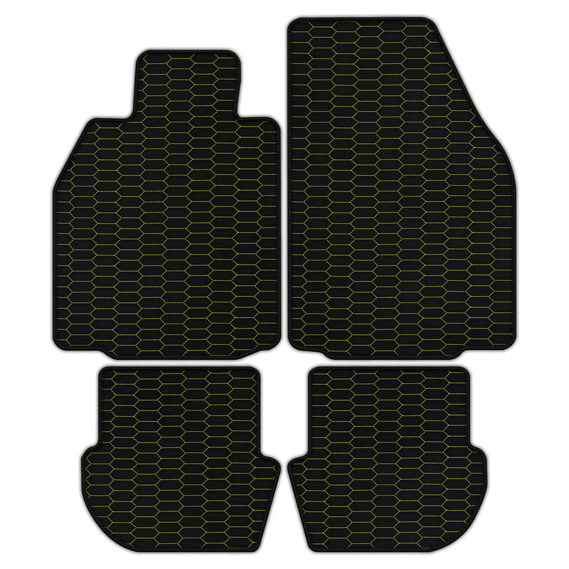 Customizable Leather Floor Mats with Raptor Hex Pattern for Porsche 911 - 997 (2004-2012)
