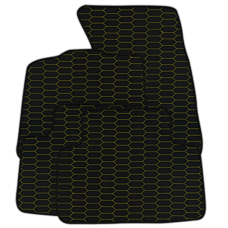 Customizable Leather Floor Mats with Raptor Hex Pattern for Porsche Macan (2014-2023)