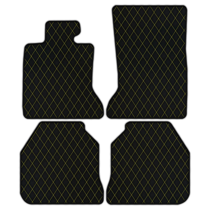 Customizable Leather Floor Mats with Single Diamond Pattern for Rolls Royce Ghost Series I (2010–2020)