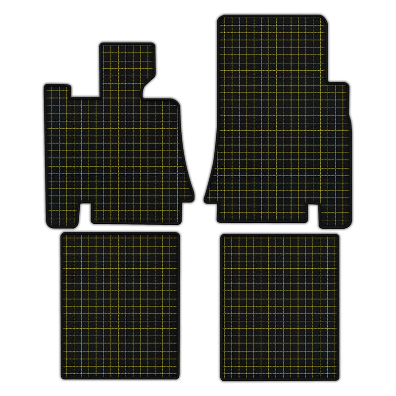 Customizable Leather Floor Mats with Square Pattern for Bentley Red Label RL (1998-2009)