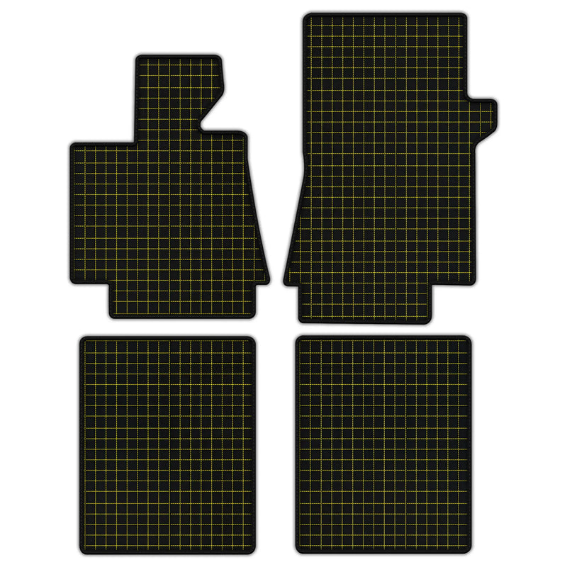 Customizable Leather Floor Mats with Square Pattern for Bentley Arnage T (1998-2009)