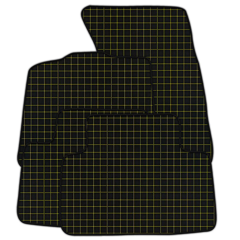 Customizable Leather Floor Mats with Square Pattern for Porsche Macan (2014-2023)
