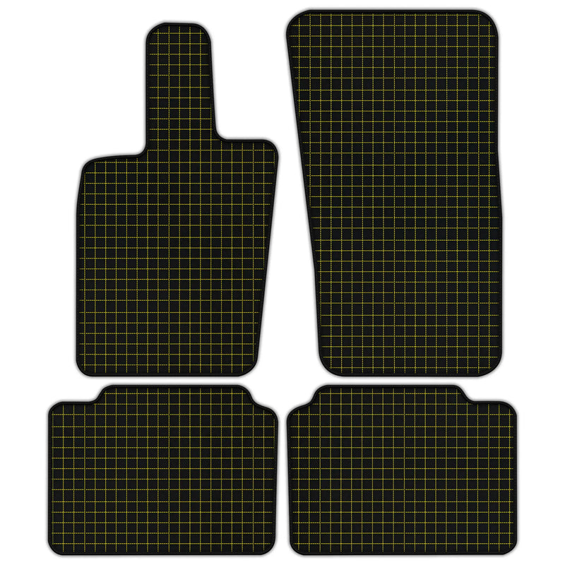 Customizable Leather Floor Mats with Square Pattern for Porsche Panamera (2017-2023)