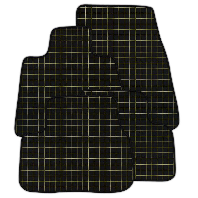 Customizable Leather Floor Mats with Square Pattern for Rolls Royce Cullinan (2018-2025)