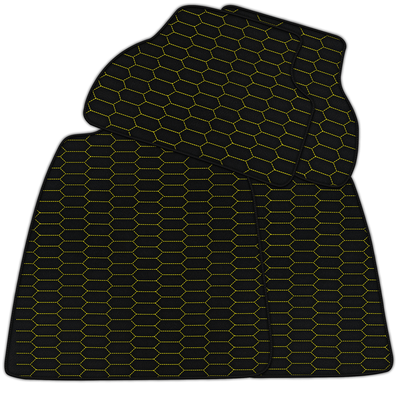 Customizable Leather Floor Mats with Raptor Hex Pattern for Audi A4 - B7 Avant (2005-2008)