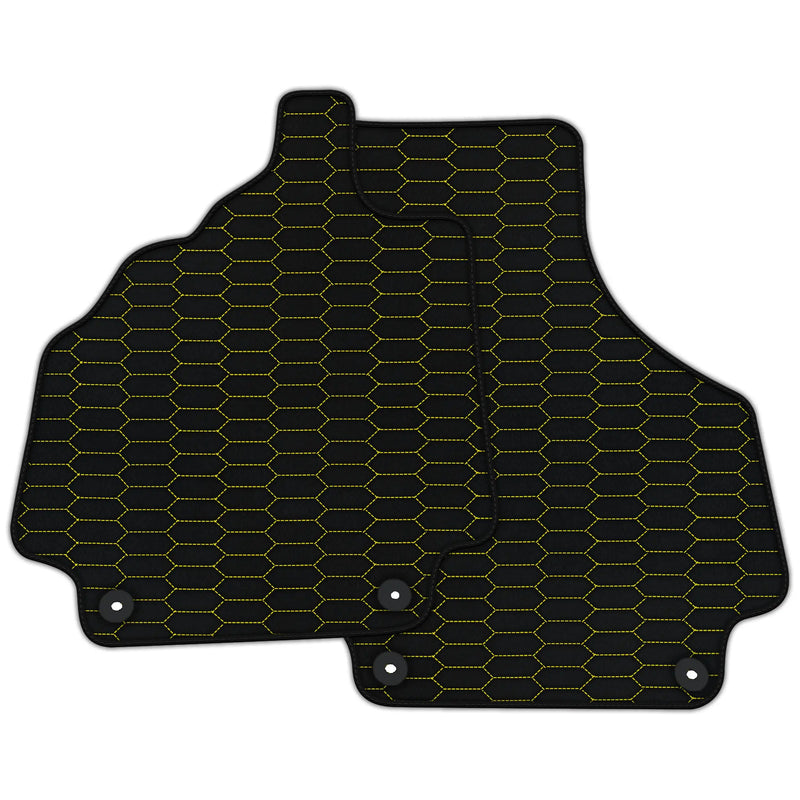 Customizable Leather Floor Mats with Raptor Hex Pattern for Audi R8 (2007-2015)