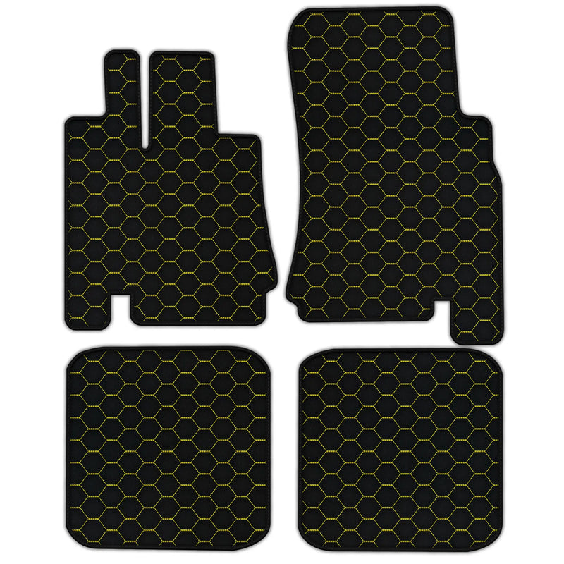 Customizable Leather Floor Mats with Symmetrical Hex Pattern for Bentley Green Label (1998-2009)